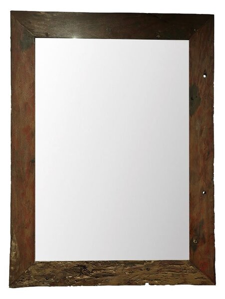 Zrcadlo s rámem, recyklovaný teak