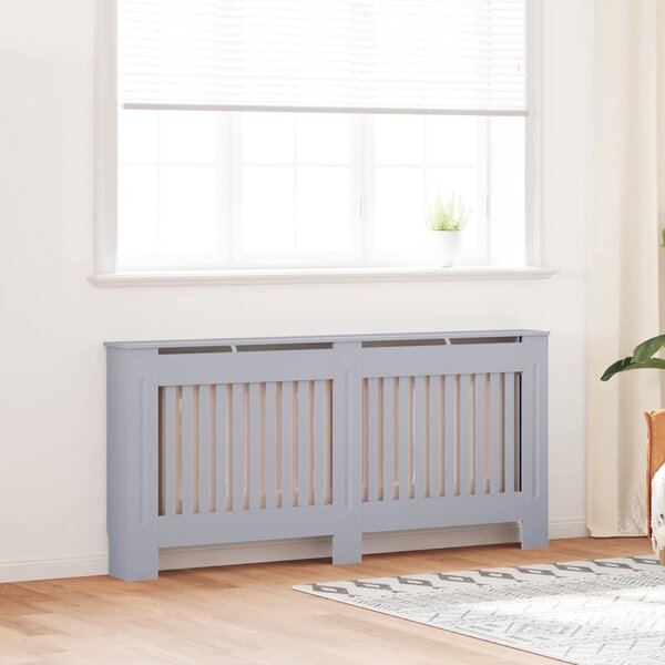 Kryt radiátoru 2 pcs Šedá 172 x 19 x 81,5 cm Kompozitní dřevo