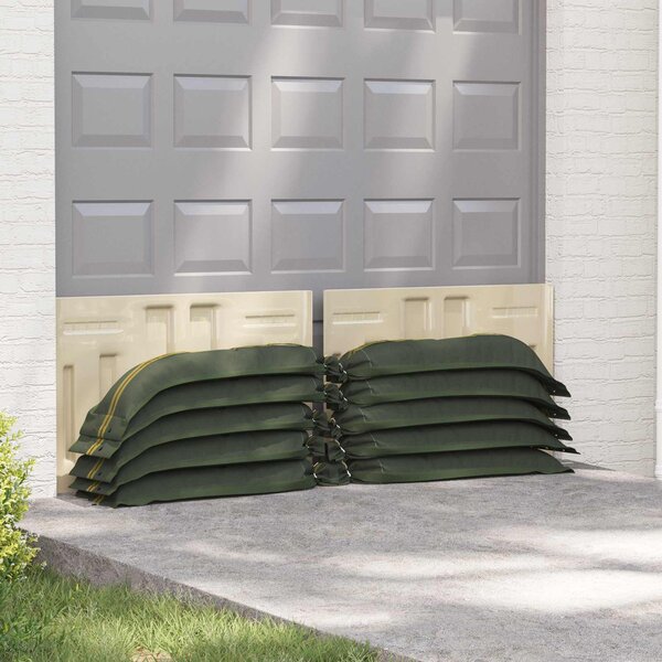 Pytle s pískem 25 pcs Tmavě zelená 120 x 27 cm HDPE