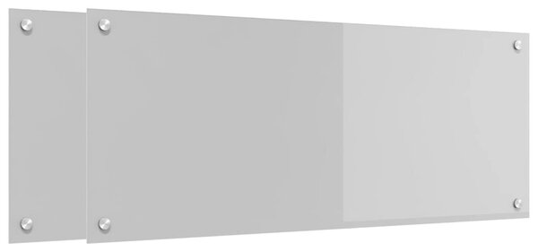 Kuchyňský obklad 2 pcs Světle šedá 100 x 40 cm tvrzené sklo