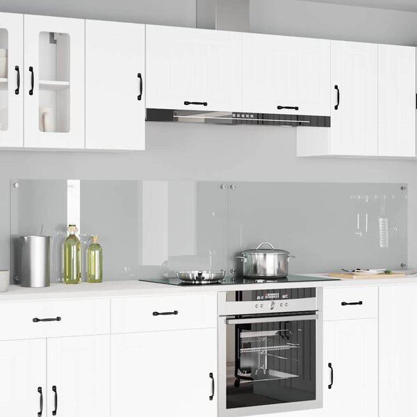 Kuchyňský obklad 2 pcs Transparentní 120 x 50 cm tvrzené sklo