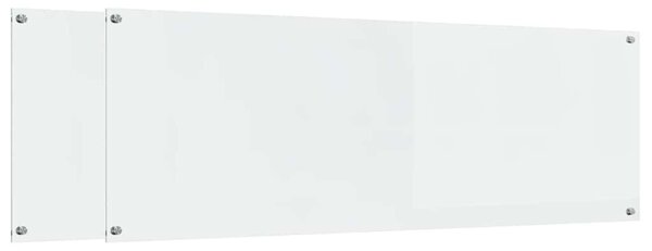 Kuchyňský obklad 2 pcs Transparentní 120 x 40 cm tvrzené sklo