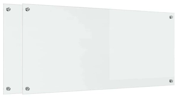 Kuchyňský obklad 2 pcs Transparentní 110 x 50 cm tvrzené sklo