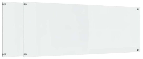 Kuchyňský obklad 2 pcs Transparentní 110 x 40 cm tvrzené sklo