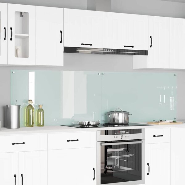 Kuchyňský obklad 2 pcs Bílá 110 x 60 cm tvrzené sklo