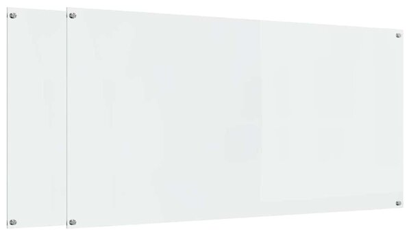 Kuchyňský obklad 2 pcs Transparentní 120 x 60 cm tvrzené sklo