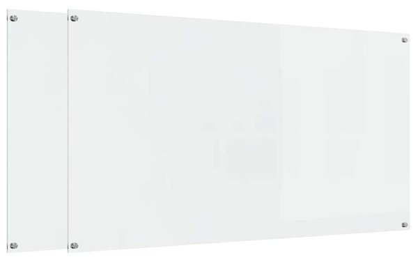 Kuchyňský obklad 2 pcs Transparentní 110 x 60 cm tvrzené sklo