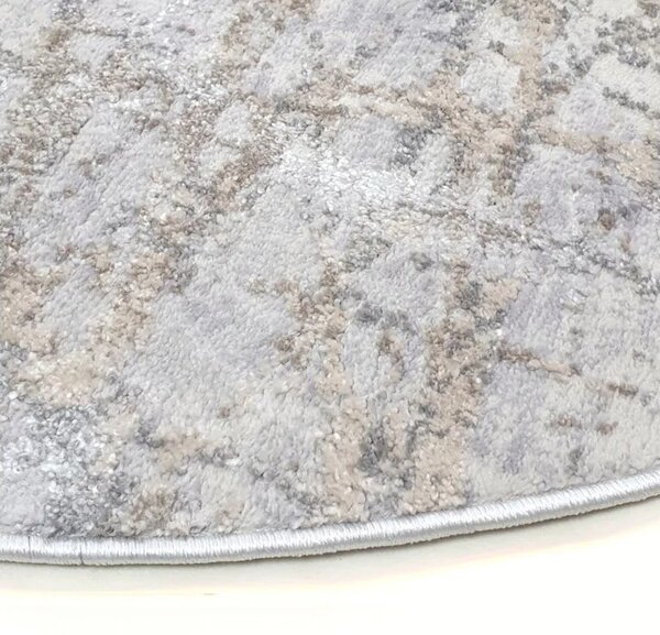 Kusový koberec Bellavista 280-25 beige/grey kruh - šedobéžový - průměr 160cm
