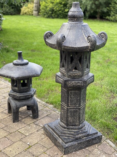 Masivní zahradní lampa Pagoda 120 cm