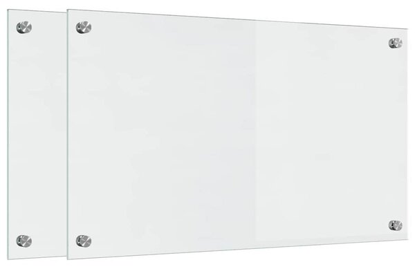 Kuchyňský obklad 2 pcs Transparentní 70 x 40 cm tvrzené sklo