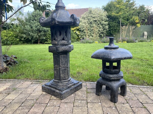 Masivní zahradní lampa Pagoda 120 cm