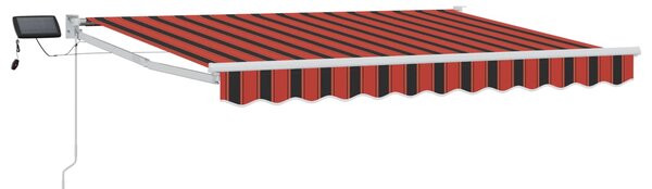 Ruční výsuvná markýza s LED pásky 3 x 2,5 m