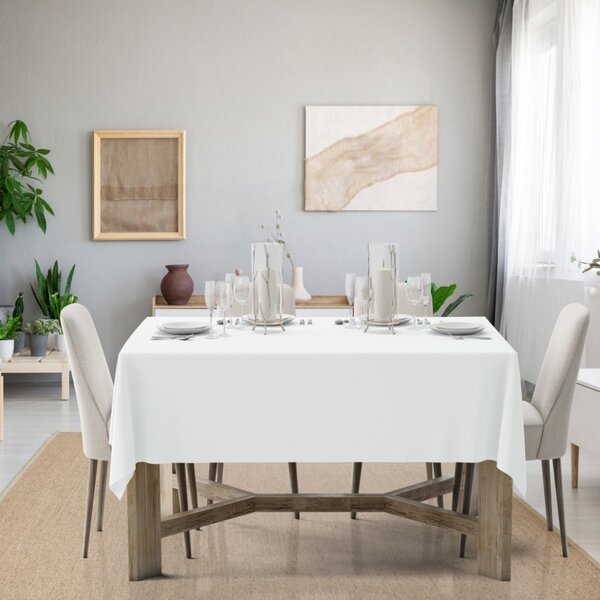 Ubrus Standard bílý Barva Bílá Rozměry 90x90 cm