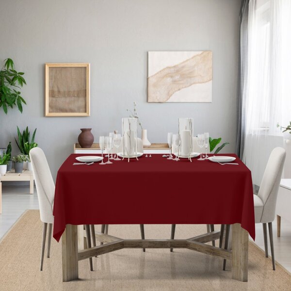 Ubrus Standard bordový Barva Bordó Rozměry 90x90 cm