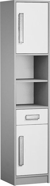 Casarredo - Komfort nábytek Dětská skříňka GYT 4, antracit/bílá/šedá