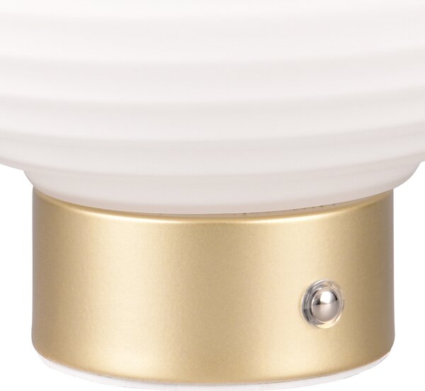 Stolní lampa EARL bílá/zlatá