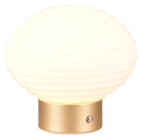 Stolní lampa EARL bílá/zlatá