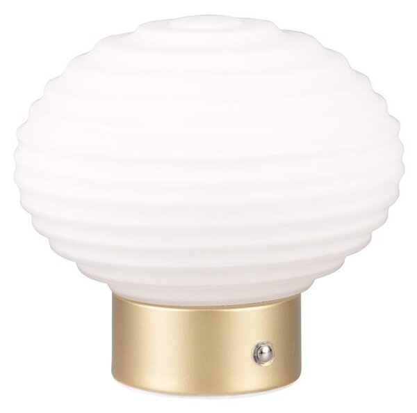Stolní lampa EARL bílá/zlatá