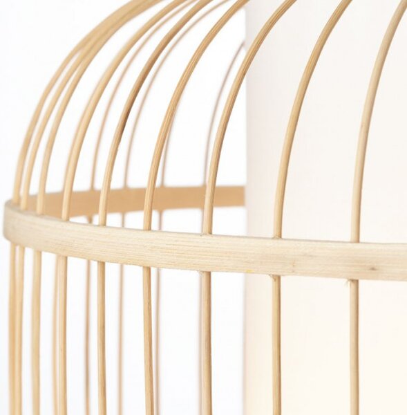 Brilliant 99266/09 Závěsné svítidlo BONES přírodní bambus průměr 40cm