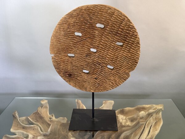 Skulptura Teak Disk 70 cm