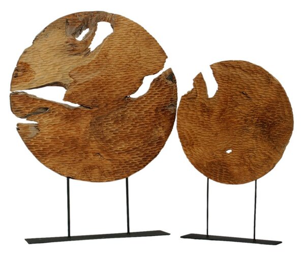 Skulptura Teak Disk 70 cm