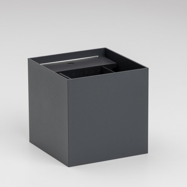Brilagi - LED Venkovní nástěnné svítidlo CUBE LED/6W/230V antracit IP54