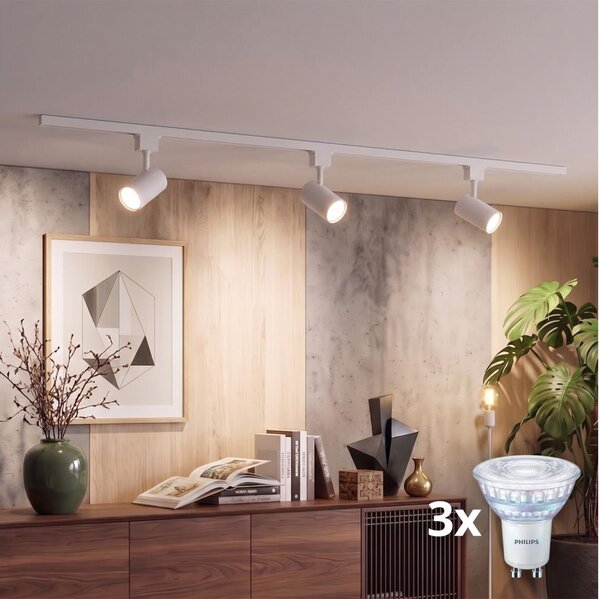 Philips - LED Stm. bodové svítidlo v lišt sys EASYLINK 3xGU10/7W/230V 1 m bílá