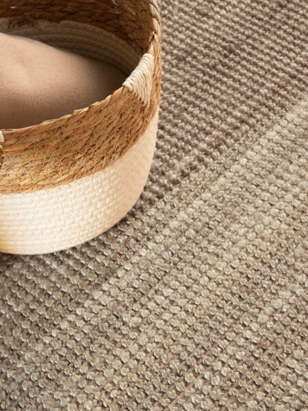 Koberec Hanse Home Bouclé Jaipur naturální / šedý / hnědý kruh