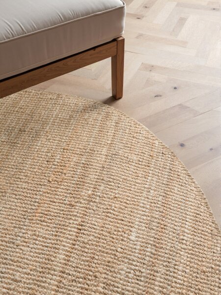 Koberec Hanse Home Bouclé Jaipur naturální / zlatý kruh
