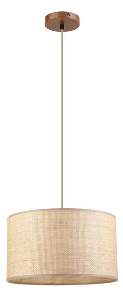 Lustr na lanku AIDA 1xE27/15W/230V pr. 35 cm dub/rafie