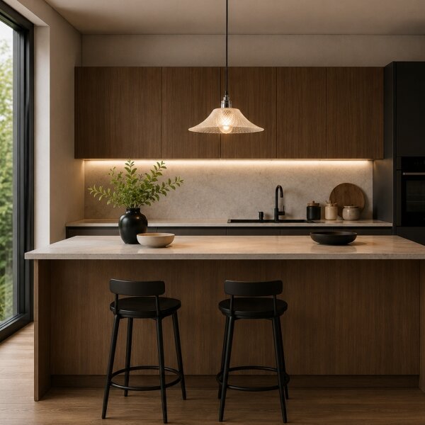 Lustr na lanku JULL 1xE27/15W/230V lesklý chrom/čirá