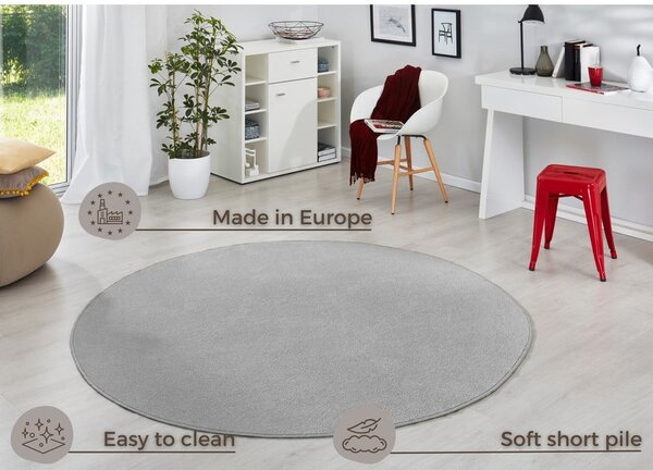 Světle šedý kulatý koberec ø 133 cm Fancy – Hanse Home