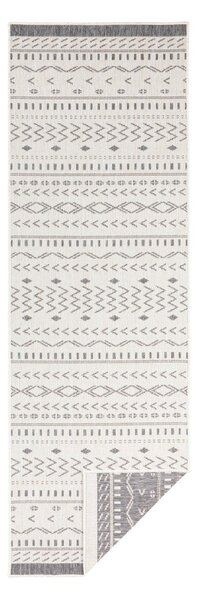 Šedo-krémový venkovní koberec NORTHRUGS Kuba, 250 x 80 cm