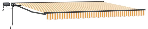 Manuální rám markýzy s LED Žlutá, Bílá, Antracitová 4 x 2 m