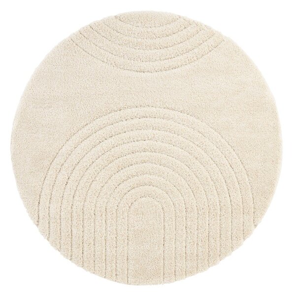 Krémově bílý koberec Mint Rugs Norwalk Fergus, ø 160 cm