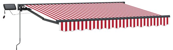 Manuální rám markýzy s LED Červená, Bílá, Antracitová 3 x 2,5 m