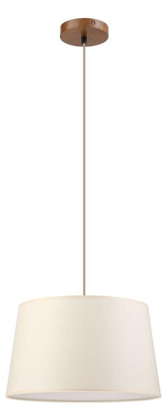 Lustr na lanku AIDA 1xE27/15W/230V pr. 35 cm dub/krémová