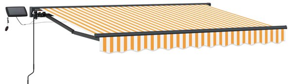 Manuální rám markýzy s LED Žlutá, Bílá, Antracitová 3 x 2,5 m