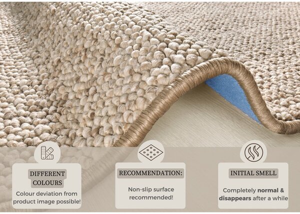Světle hnědý koberec 60x90 cm Wolly – BT Carpet