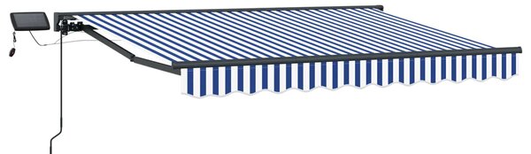 Manuální rám markýzy s LED Modrá, Bílá, Antracitová 2,5 x 2 m