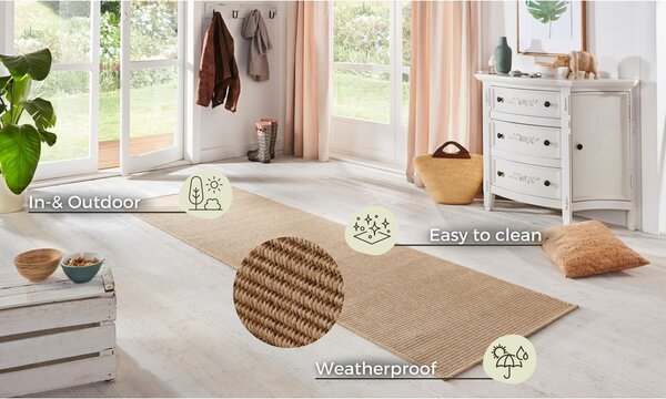 Béžový vnitřní a venkovní koberec 80x150 cm Nature – Hanse Home