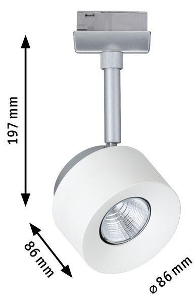 Paulmann 95373 Pane spot pro Urail system, LED 7,4W 2700K, matný chrom