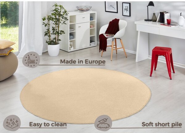 Béžový kulatý koberec ø 133 cm Fancy – Hanse Home