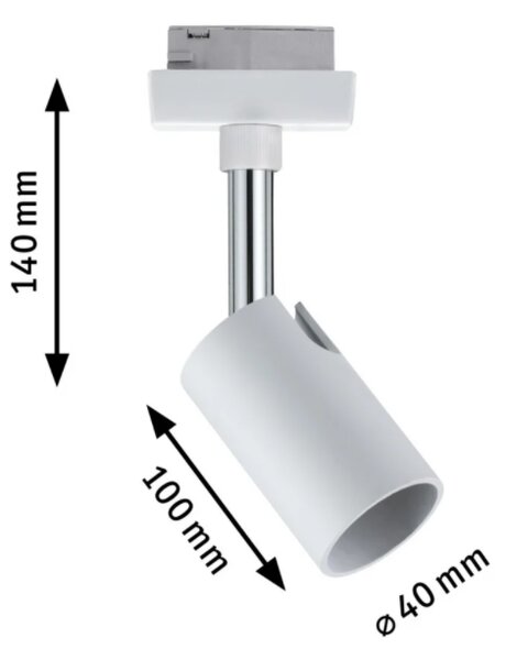 Paulmann 95330 Pure 1, spot pro Urail system, max. 1x10W GU10, bílá