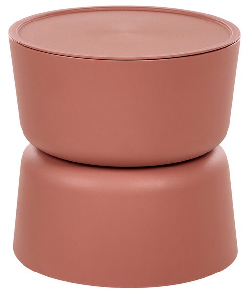 Sada 2 odkládacích stolků ATACAMA 32/40 cm 32/40 cm Oranžová Modrozelená