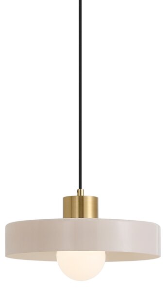 Retro závěsné svítidlo mosazné s bílou pro 1-fázový kolejnicový systém - Iconic Jina
