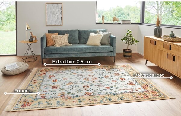 Béžový koberec z viskózy 160x230 cm Oriental – Nouristan