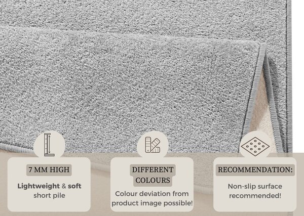 Světle šedý koberec 80x150 cm Fancy – Hanse Home