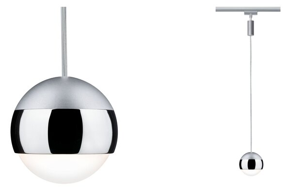 Paulmann 95457 Capsule II Pendulum, závěs pro systém Urail, 6W LED 2700K stmívatelné, matný chrom, prům.8,7cm