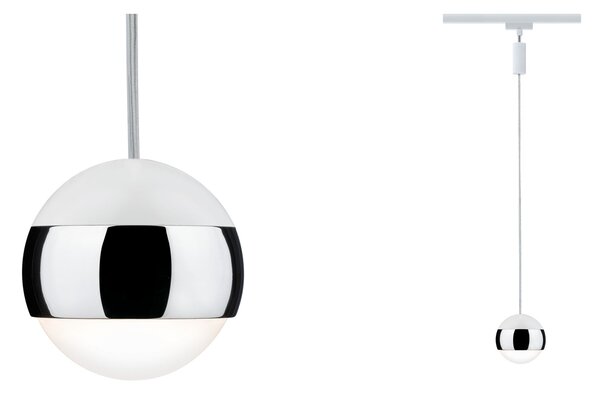 Paulmann 95458 Capsule II Pendulum, závěs pro systém Urail, 6W LED 2700K stmívatelné, bílá, prům.8,7cm
